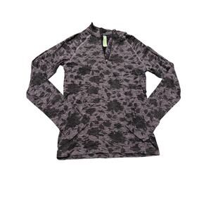 Athleta momentum seamless 1/2 zip pullover purple womens medium